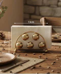 ZEYVE BEAD MODEL NAPKIN HOLDER, 2 PIECES, 13x9x7cm.